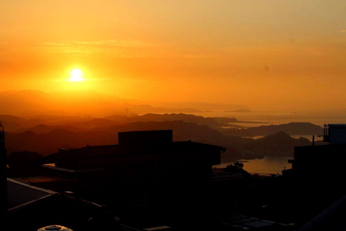 聖明宮からの夕景