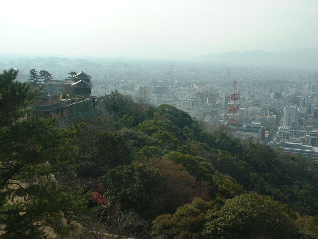 天守閣からの景色