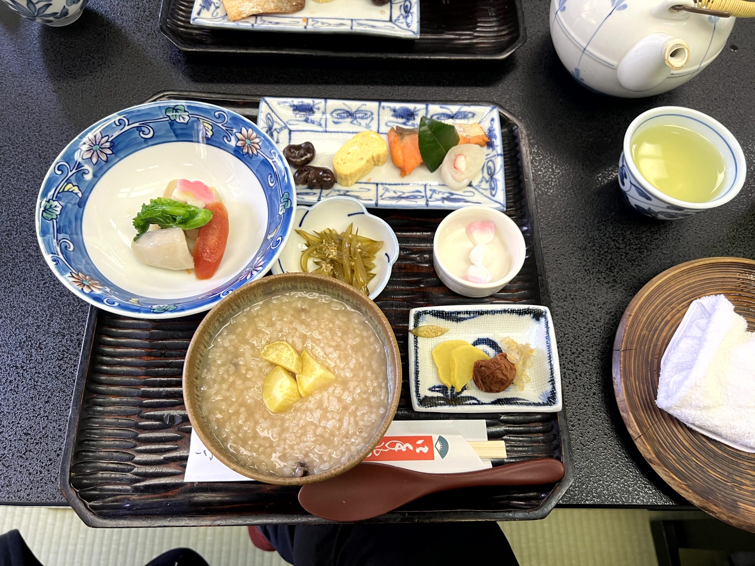 栗林公園の朝がゆ